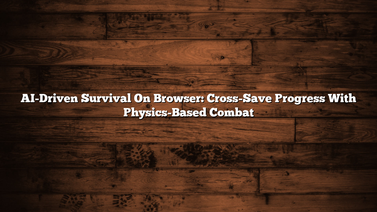 AI-Driven Survival On Browser: Cross-Save Progress With Physics-Based Combat