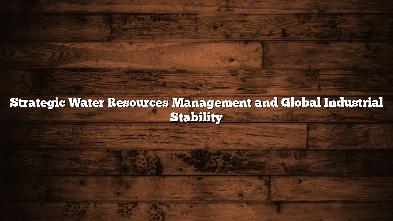 Strategic Water Resources Management and Global Industrial Stability