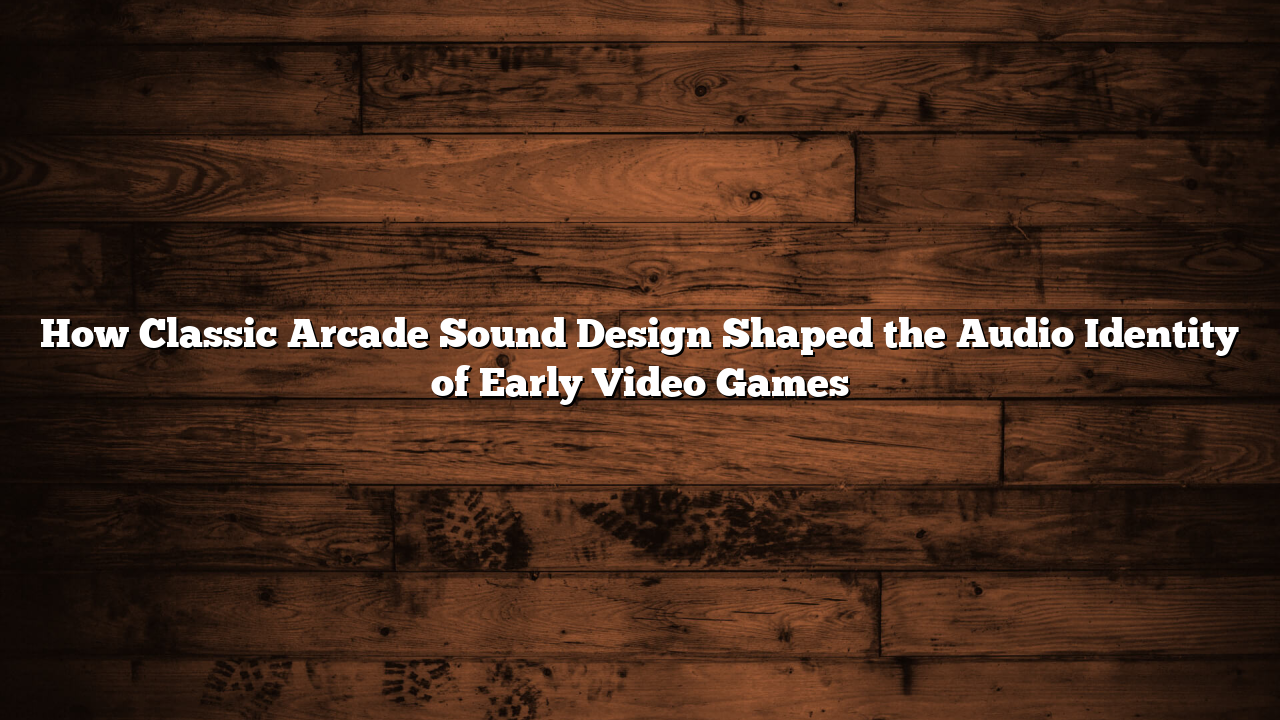 How Classic Arcade Sound Design Shaped the Audio Identity of Early Video Games
